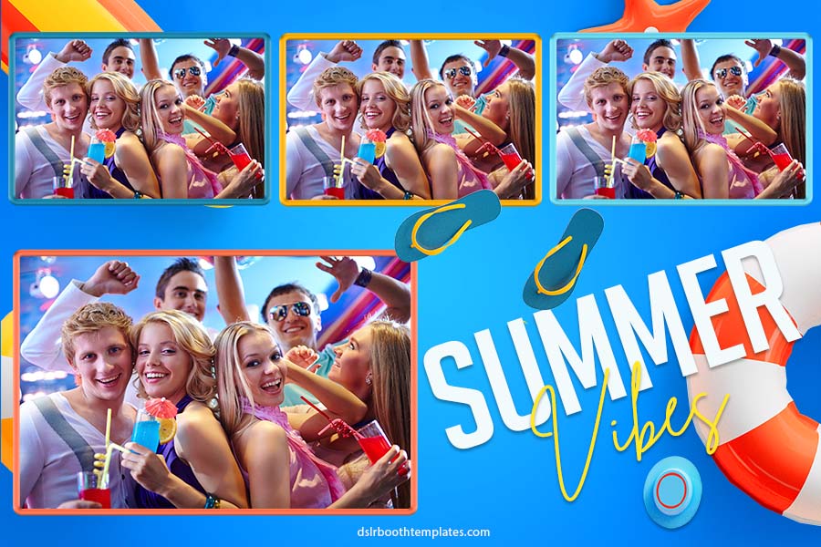 Summer Vibes free dslrBooth Template